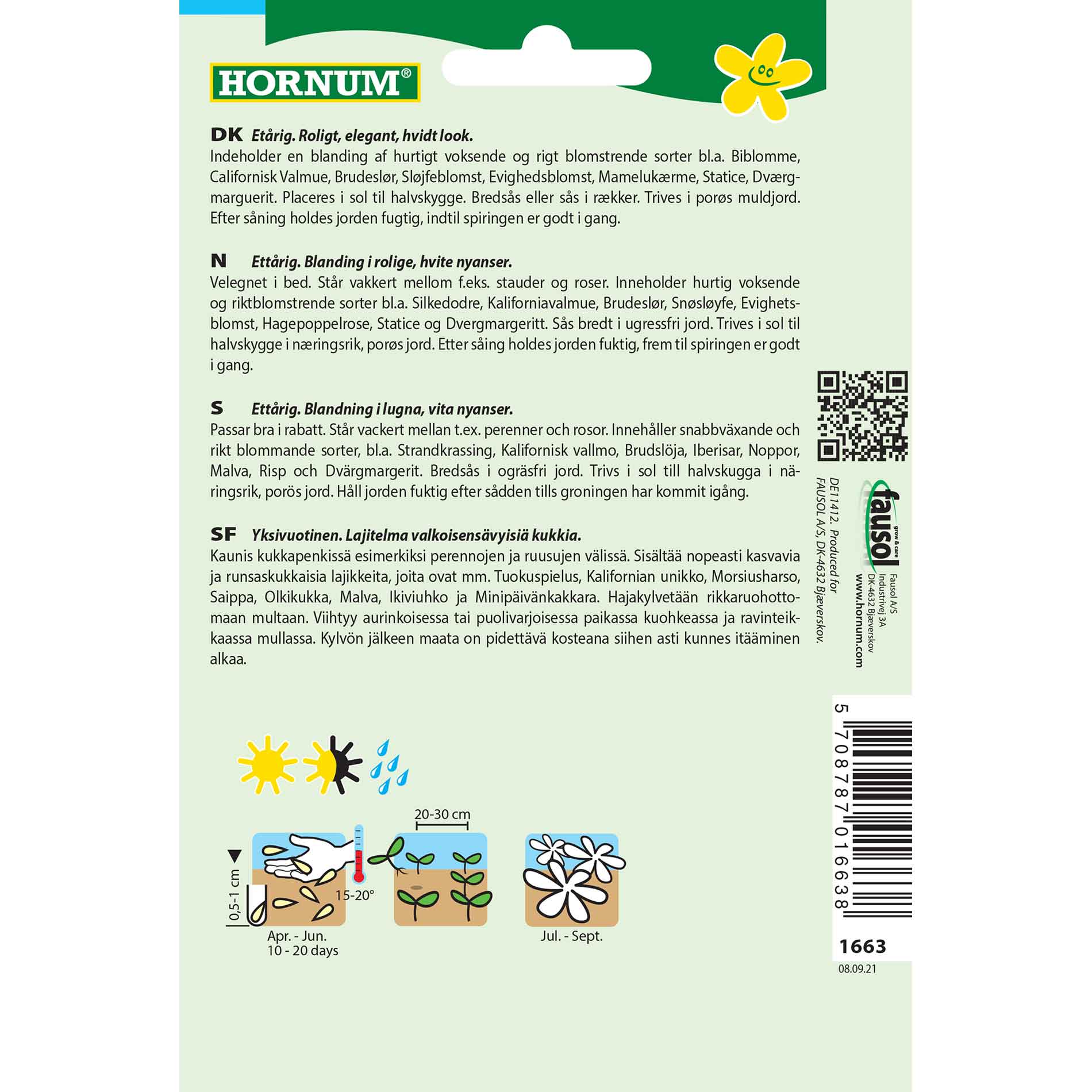 Blomfröblandning - Vit