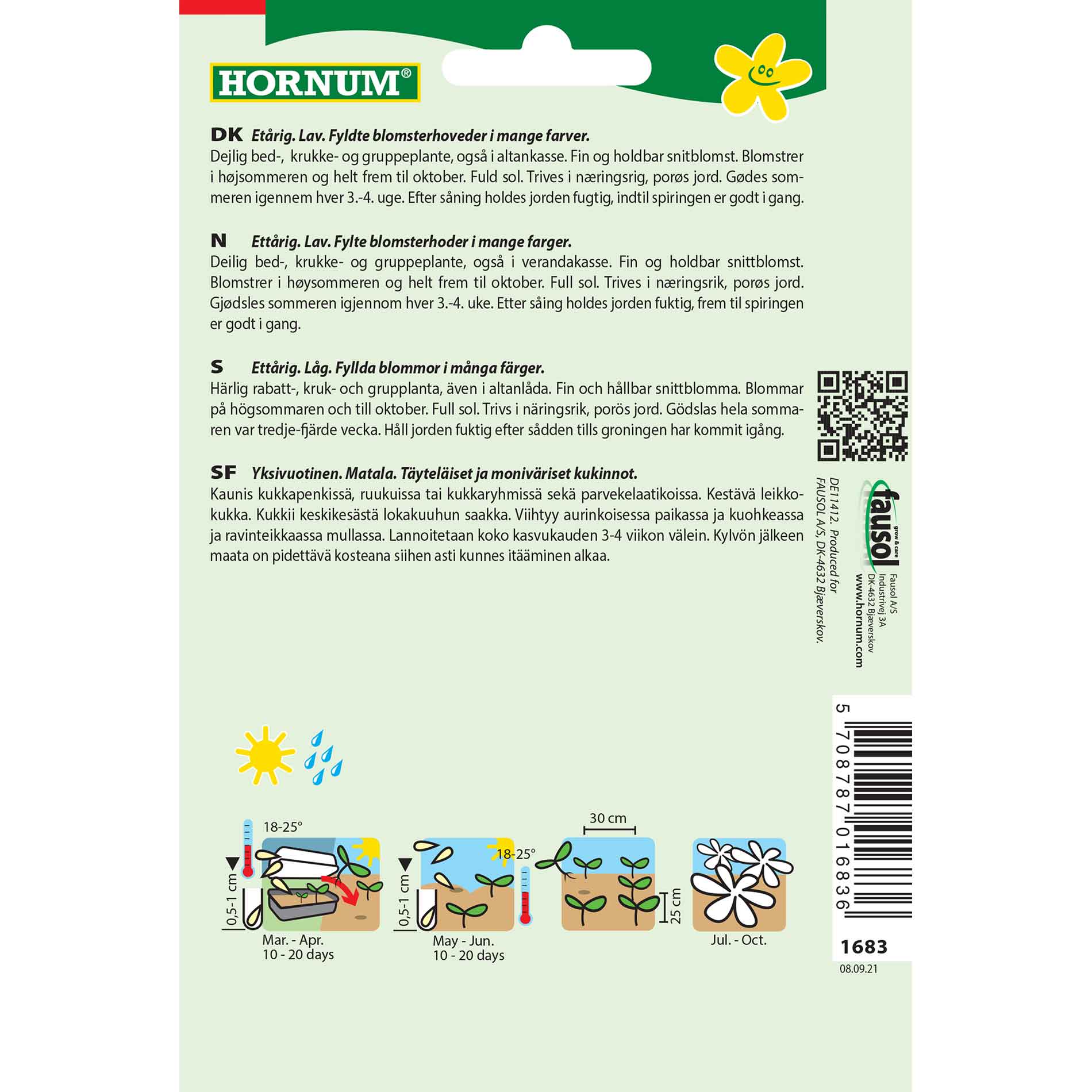 Lady's hat seeds - mix - Liliput