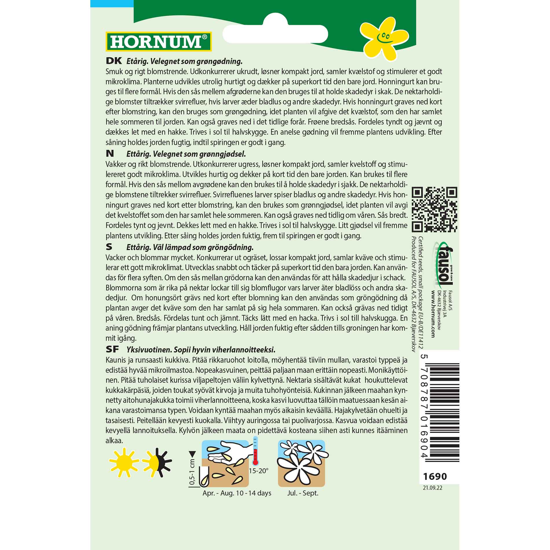 Gröngödselfrön - Kaprifol