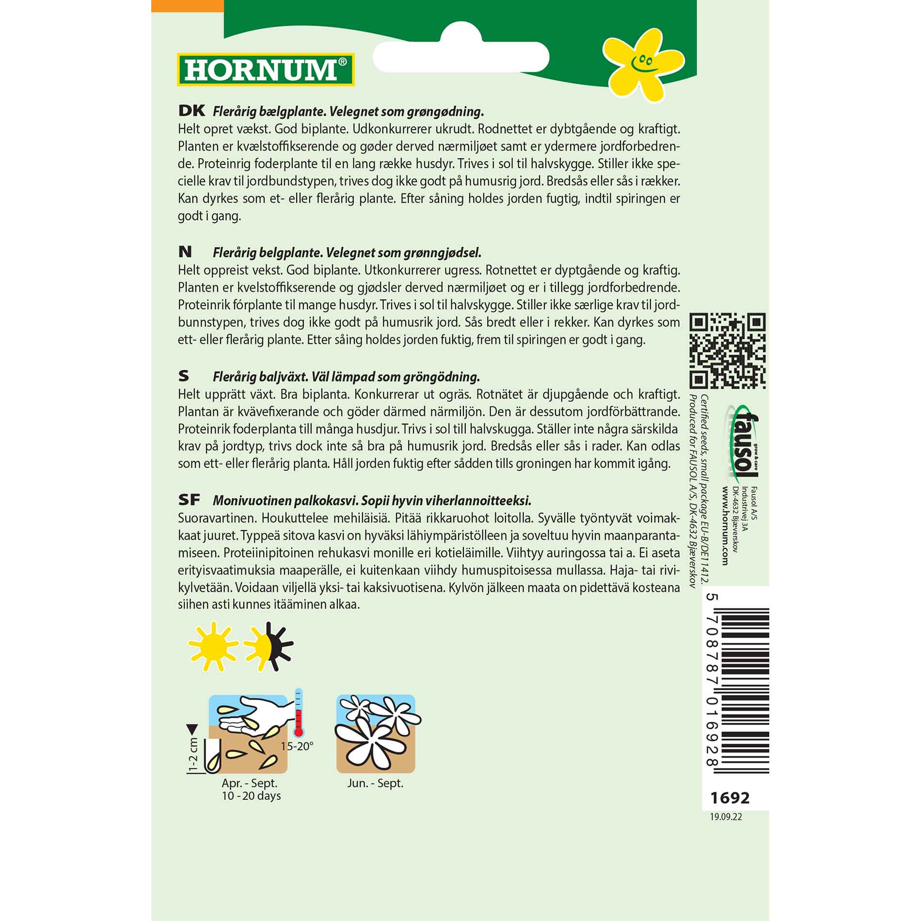 Green manure seeds - Red clover