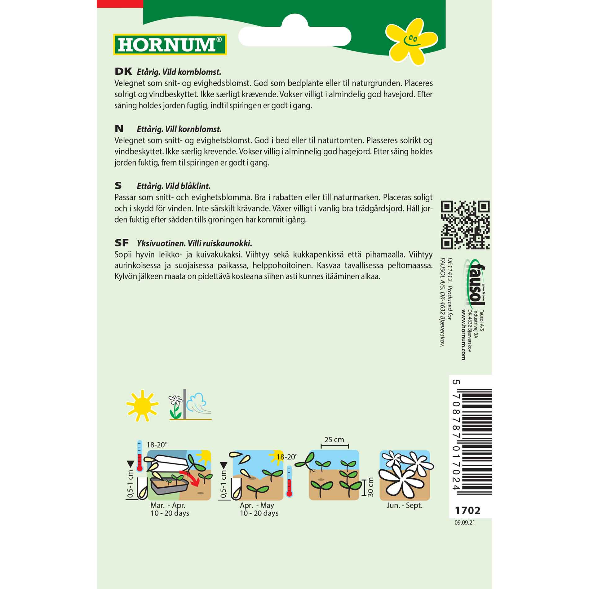 Cornflower seeds - Blue Heaven