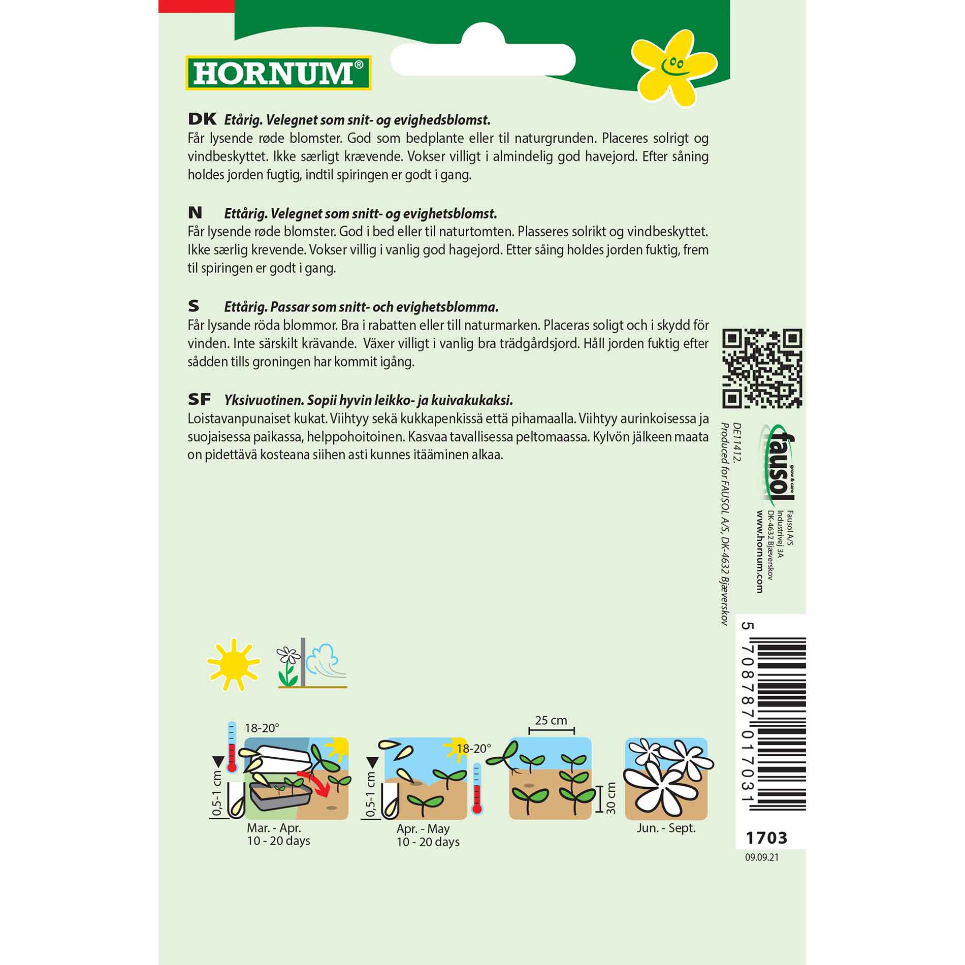 Cornflower seeds - Red Lola