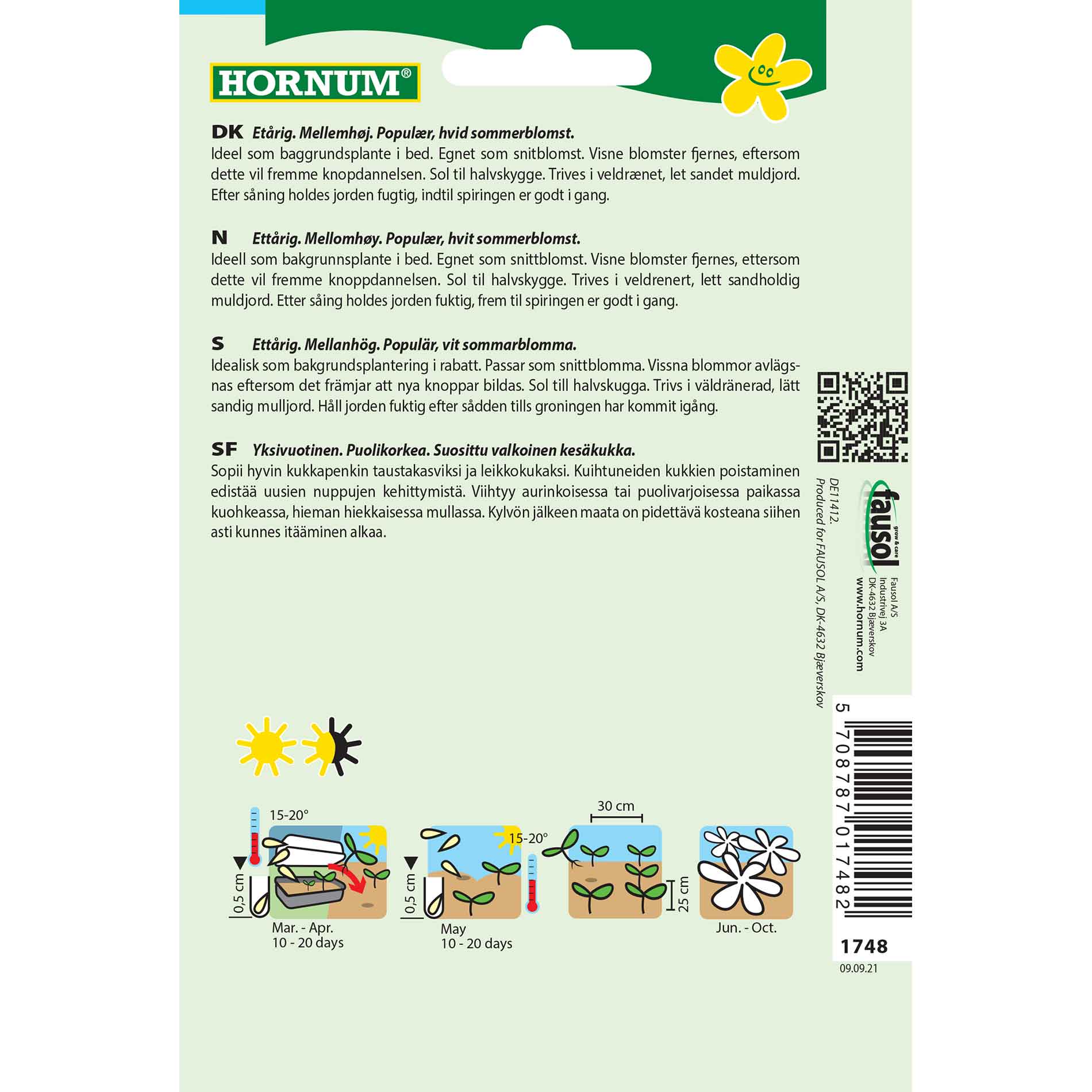 Proud Cavalier seeds - Sonata White