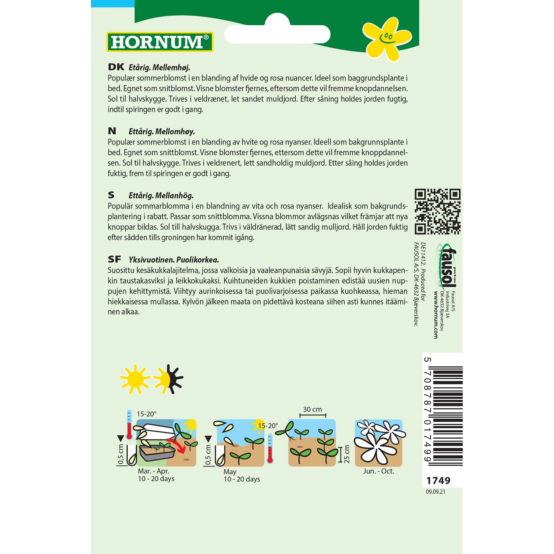 Proud Cavalier seeds - Sonata White