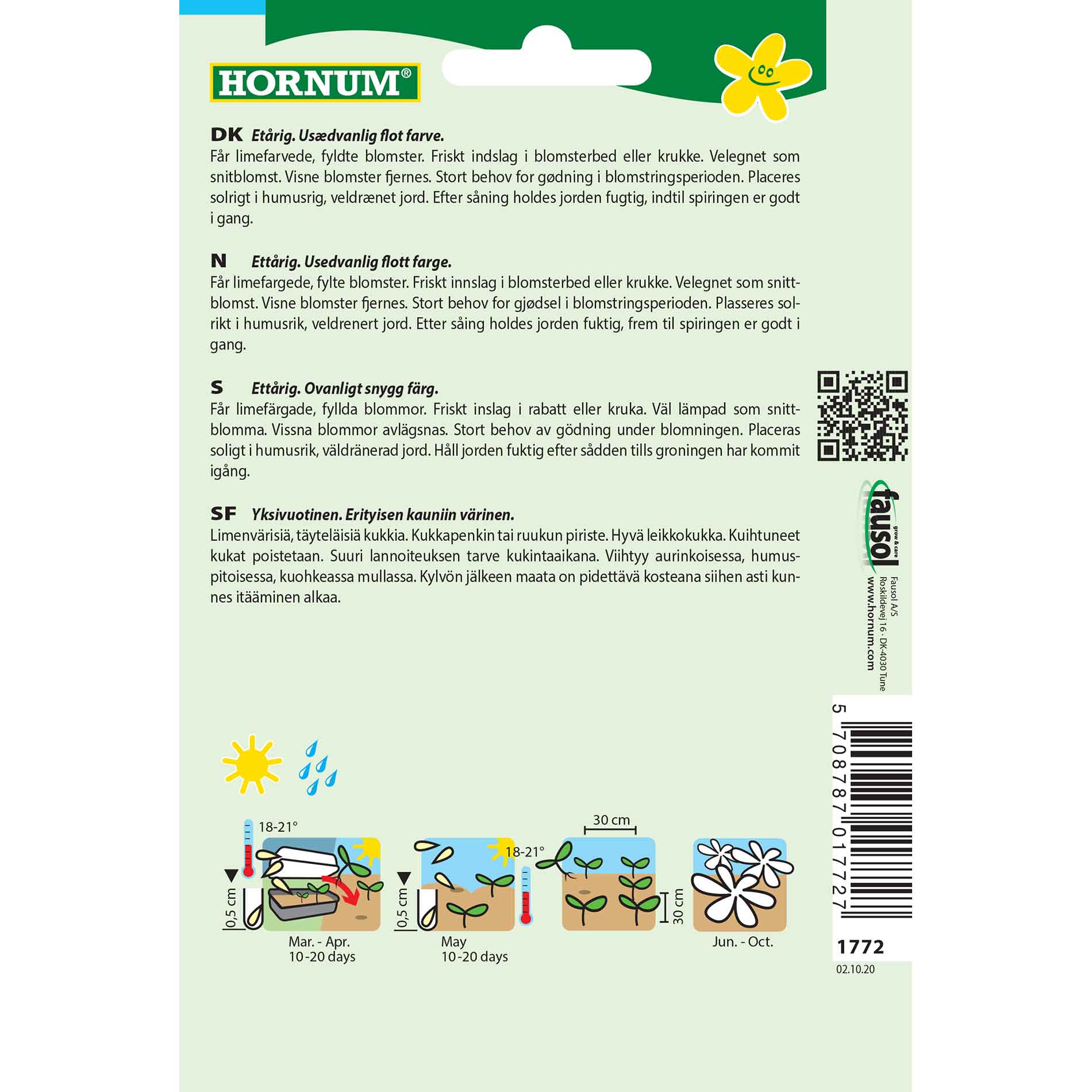 Lady's Hat Seeds - Green Envy