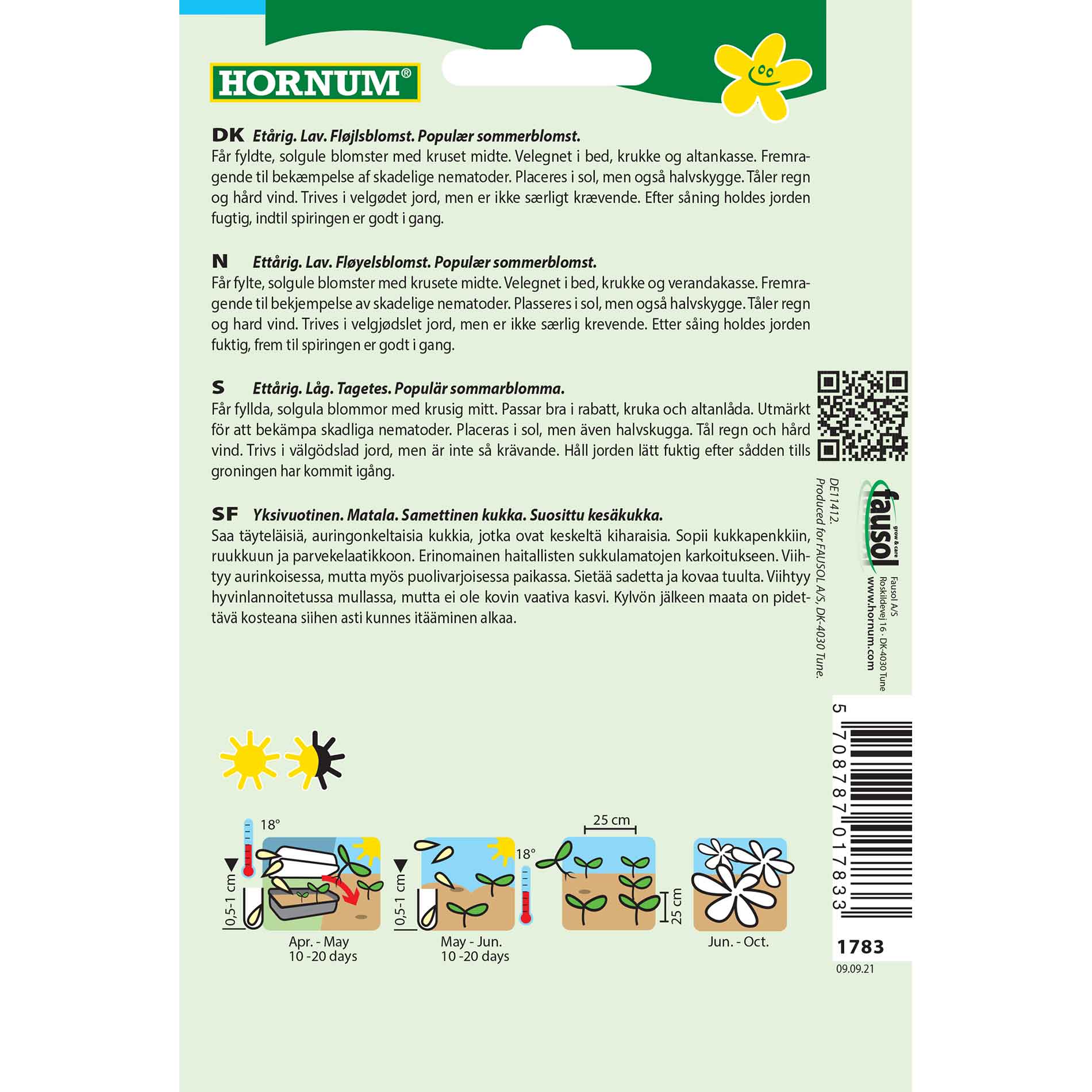 Marigold seeds - Petite Gelb