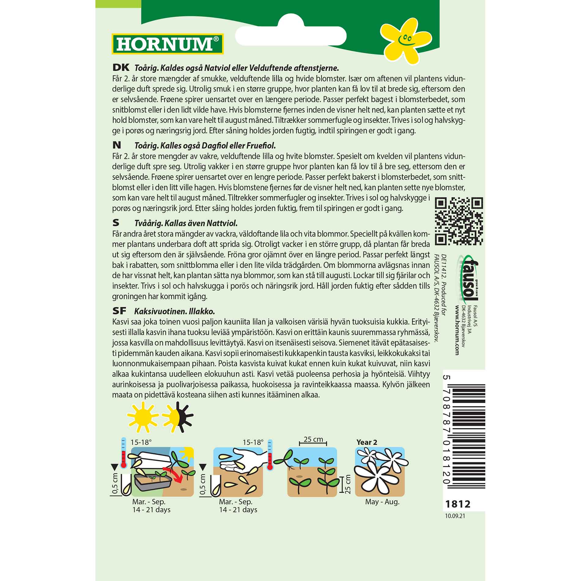 Evening primrose seeds - mix - Late Violet