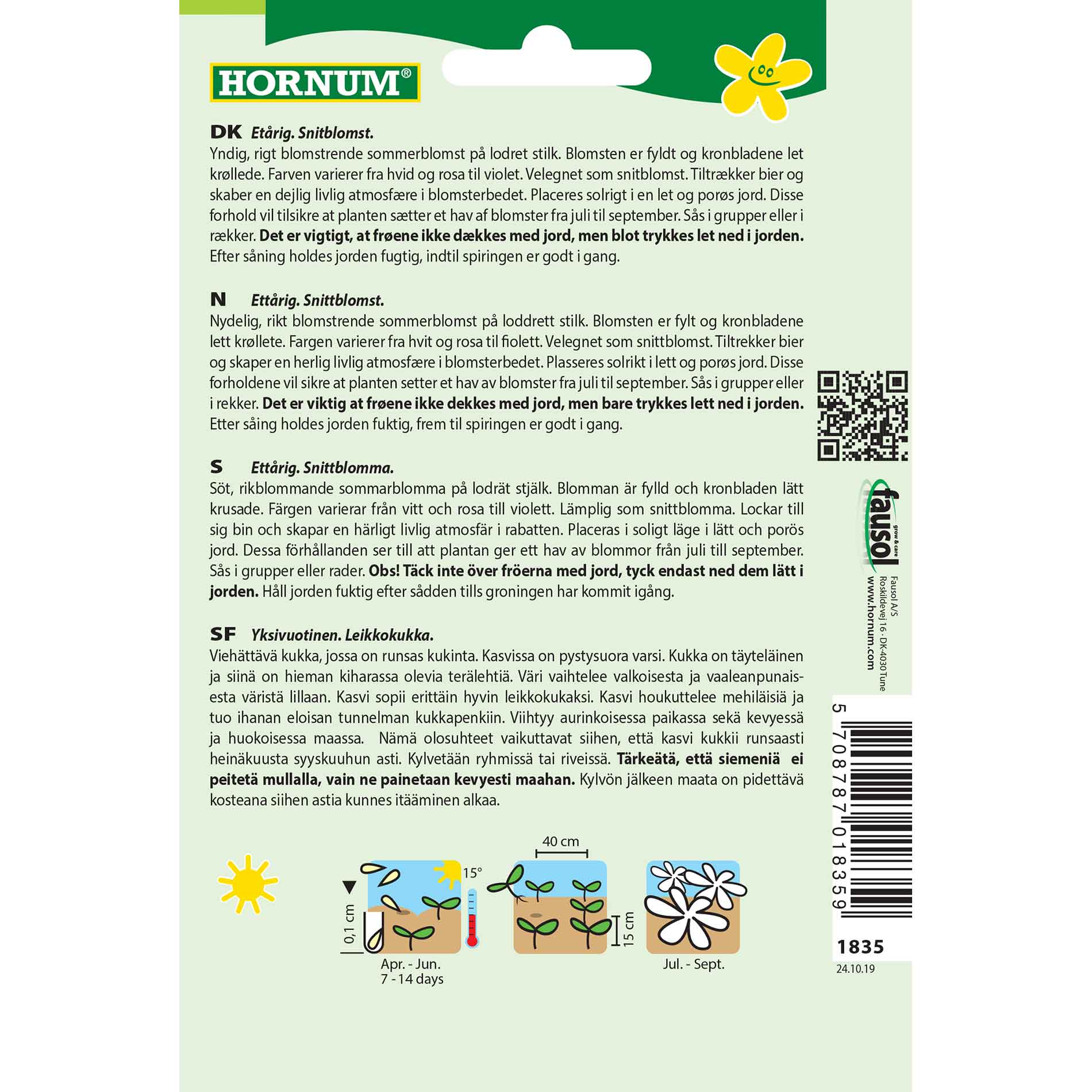 Millflower frön - Tiny - blå - Tiny Clark