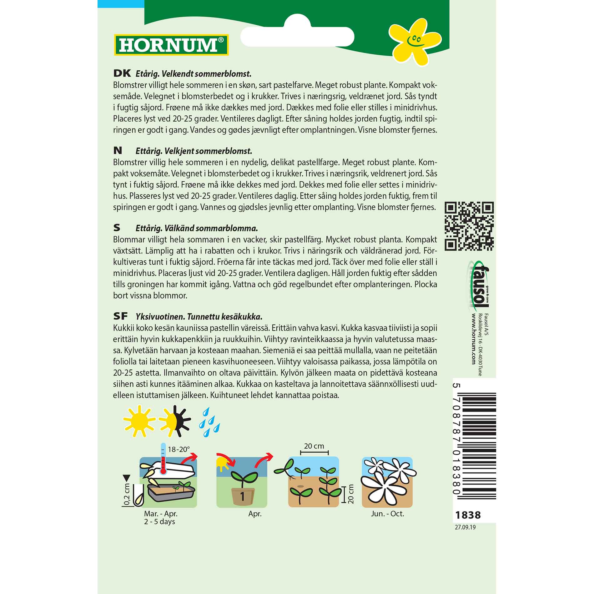 Prydnads tobaksfrön - Avalaon Appleblossom F1