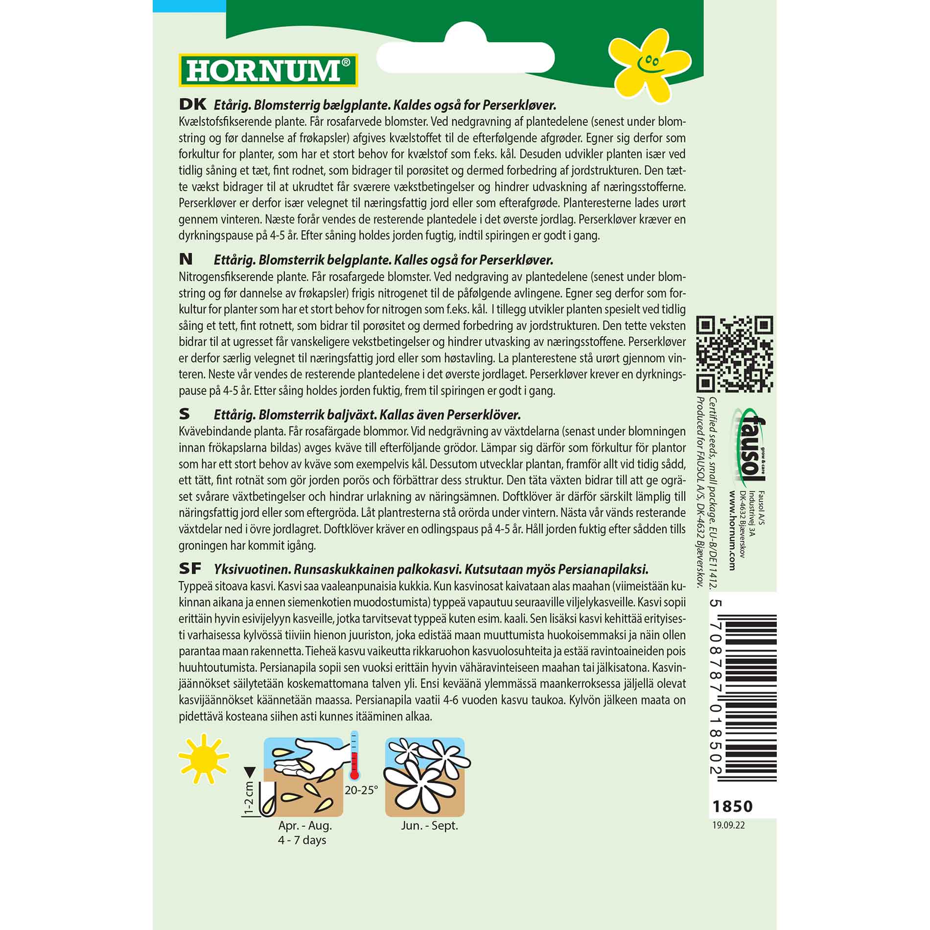 Gröngödselfrön - Inverterad klöver