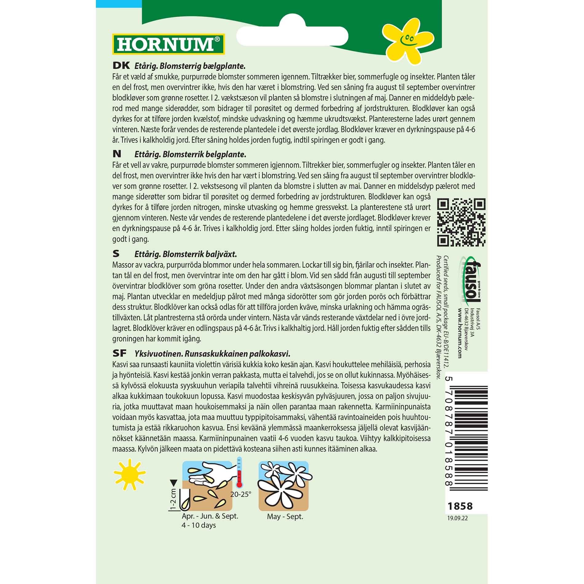 Gröngödselfrön - Blodklöver