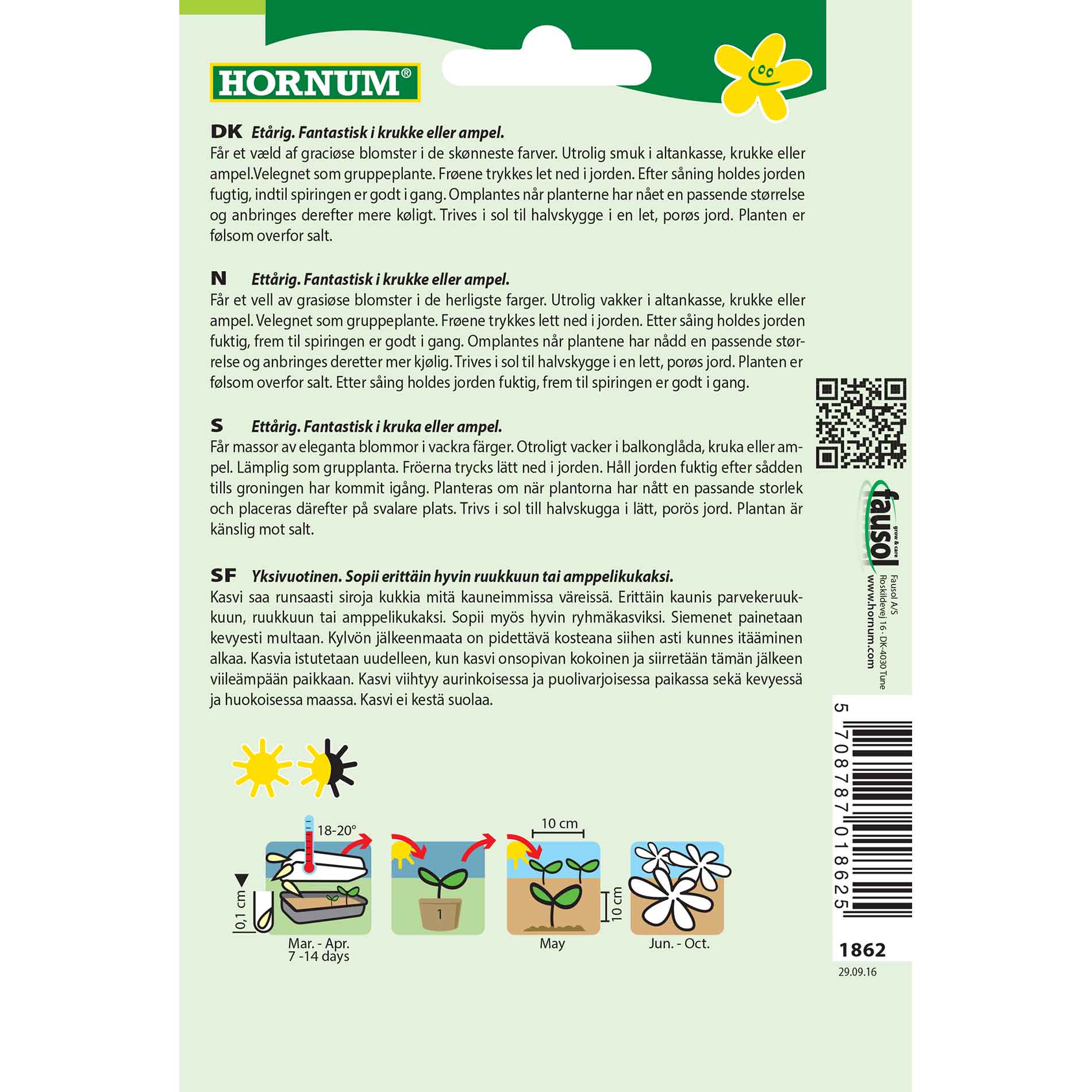 Lobelia - Hanging - mix. - Cascade Mix