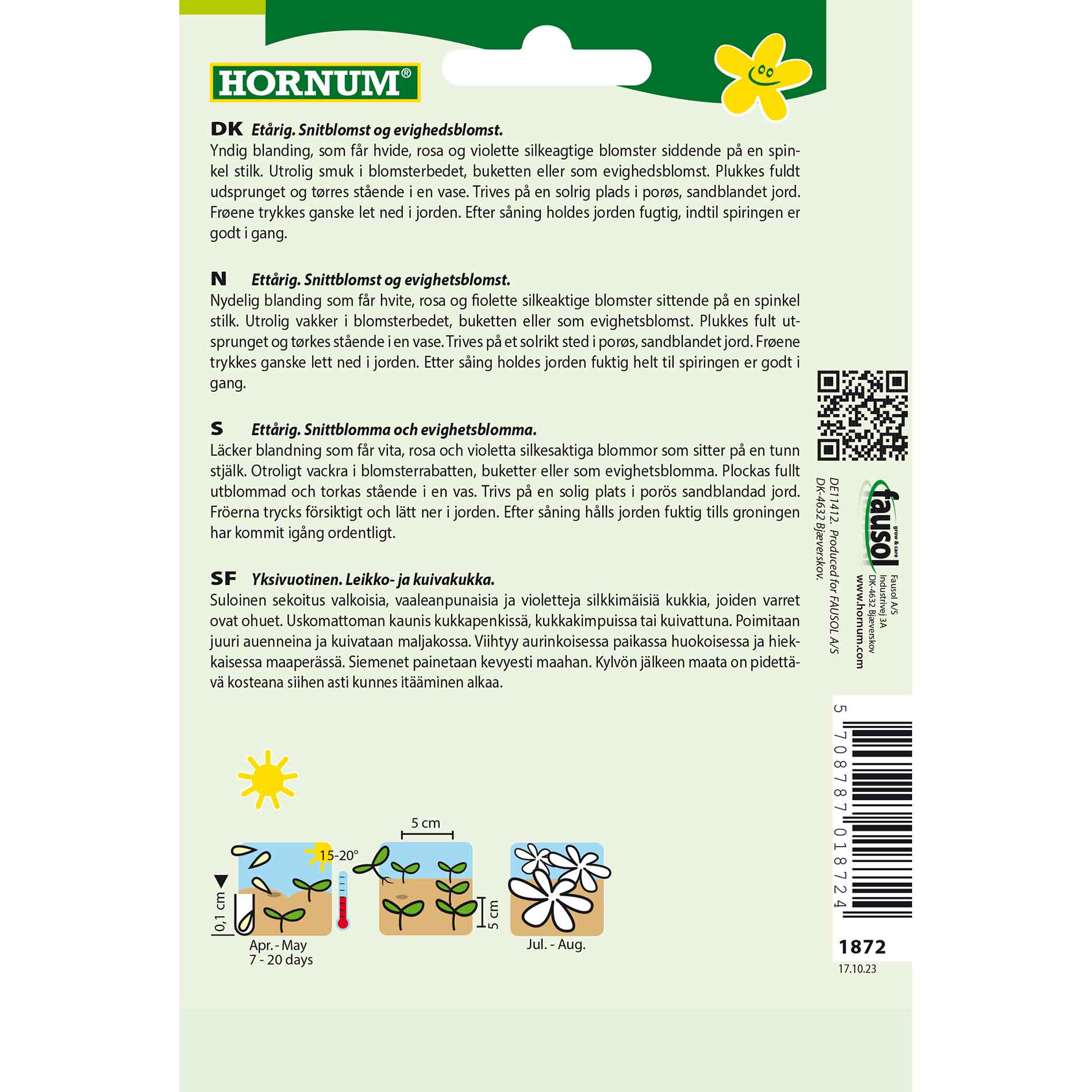 Pappersblomfrön - blanda