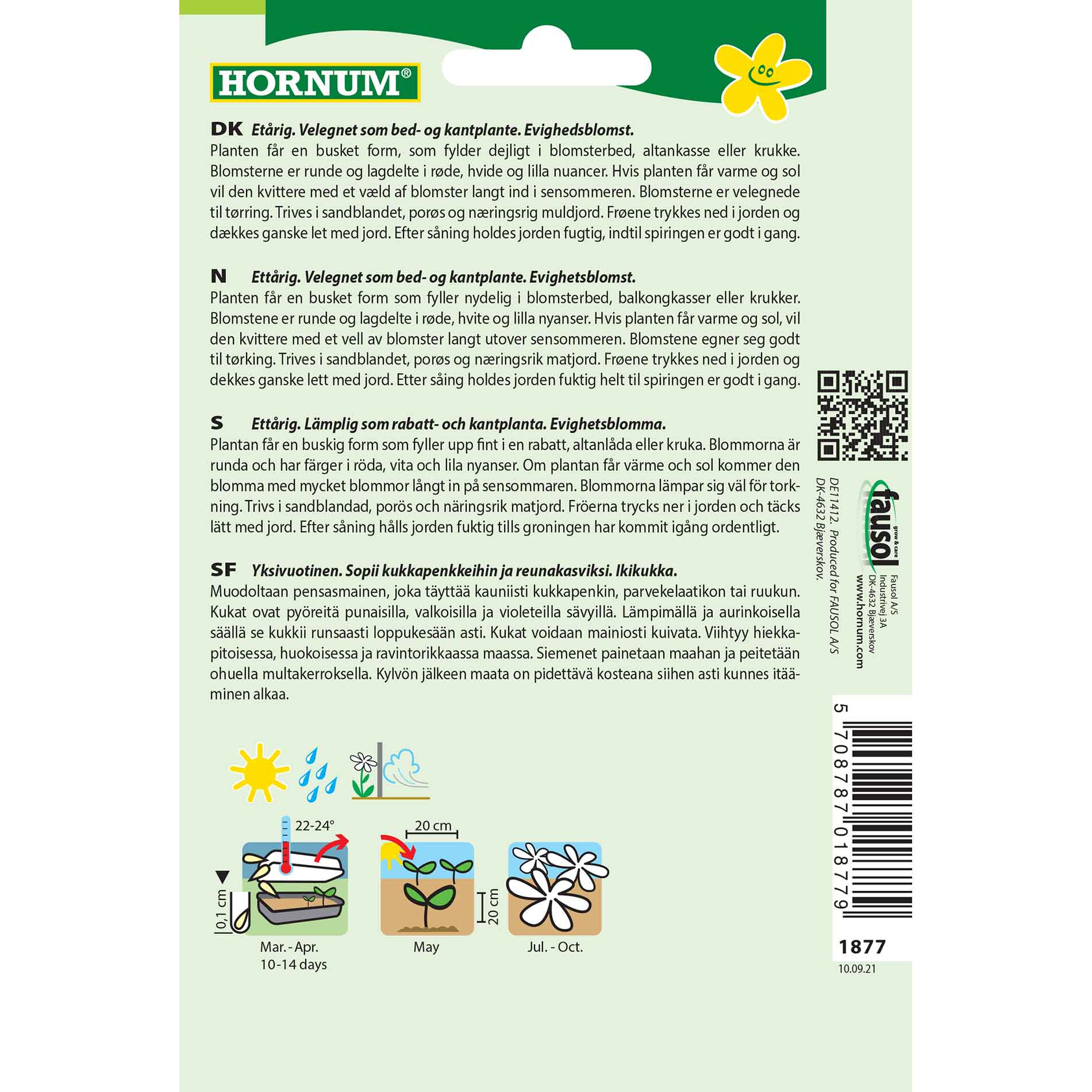 Bachelor's button seeds - mix