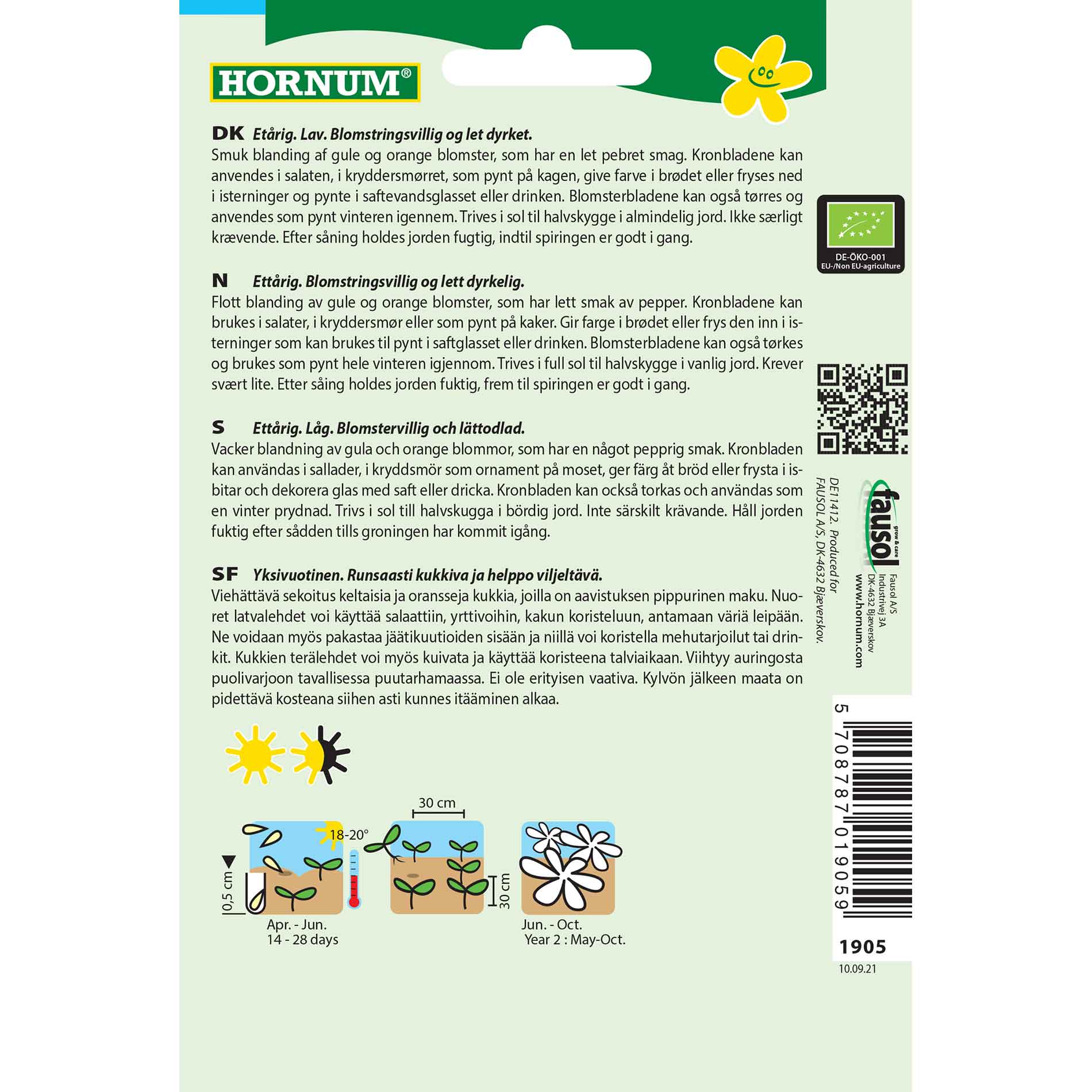 Ringblomma frön - mix - Ekologiska