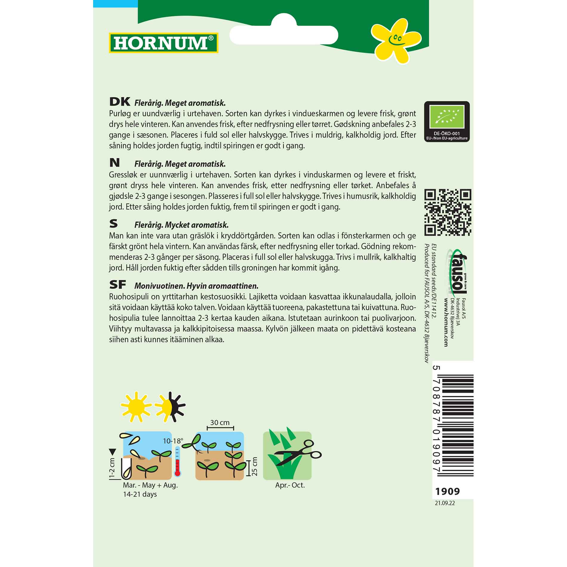 Gräslöksfrön - Polyvit - Ekologiska