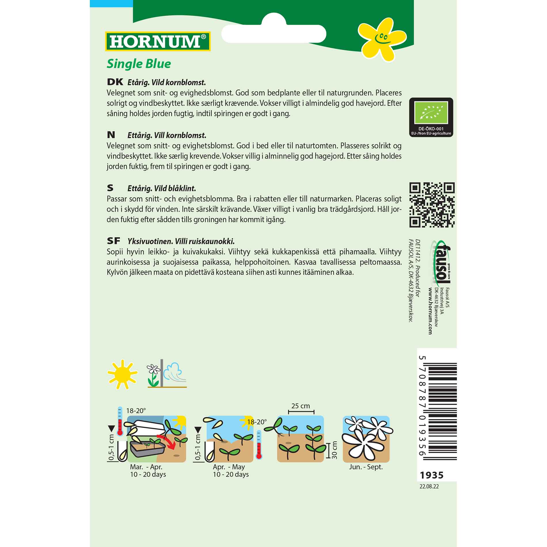 EKOLOGISK, Blåklint, Enkelblå (D)