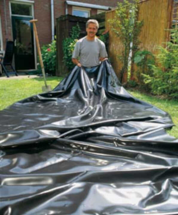 PVC bassinfolie 1x3,94m lbn meter 0,5 mm