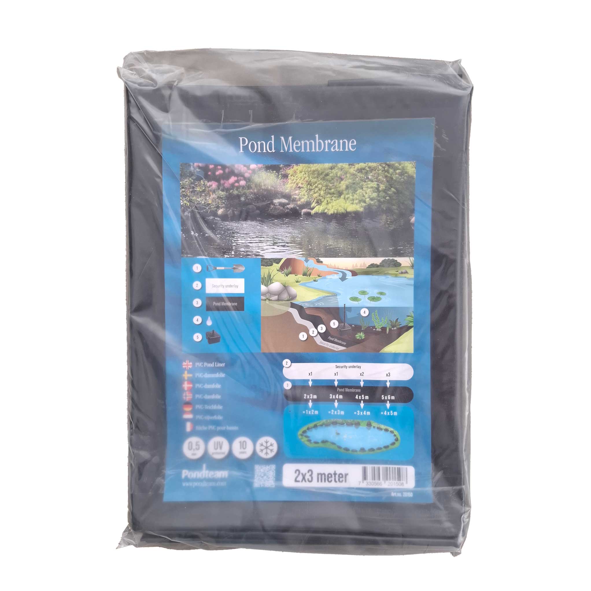 Bassinfolie 2 x 3 m. PVC 0,5 mm.