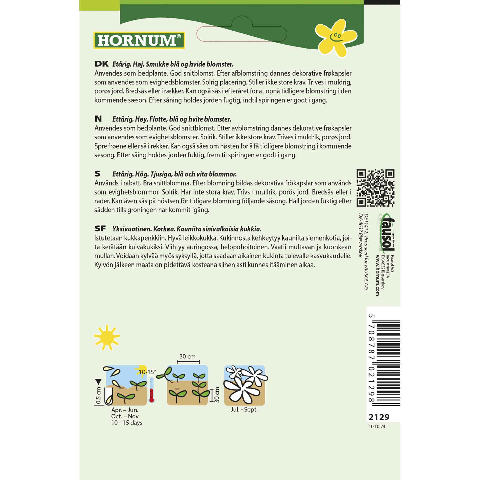 The Devil in the Bush Love in a Mist Delft Blue