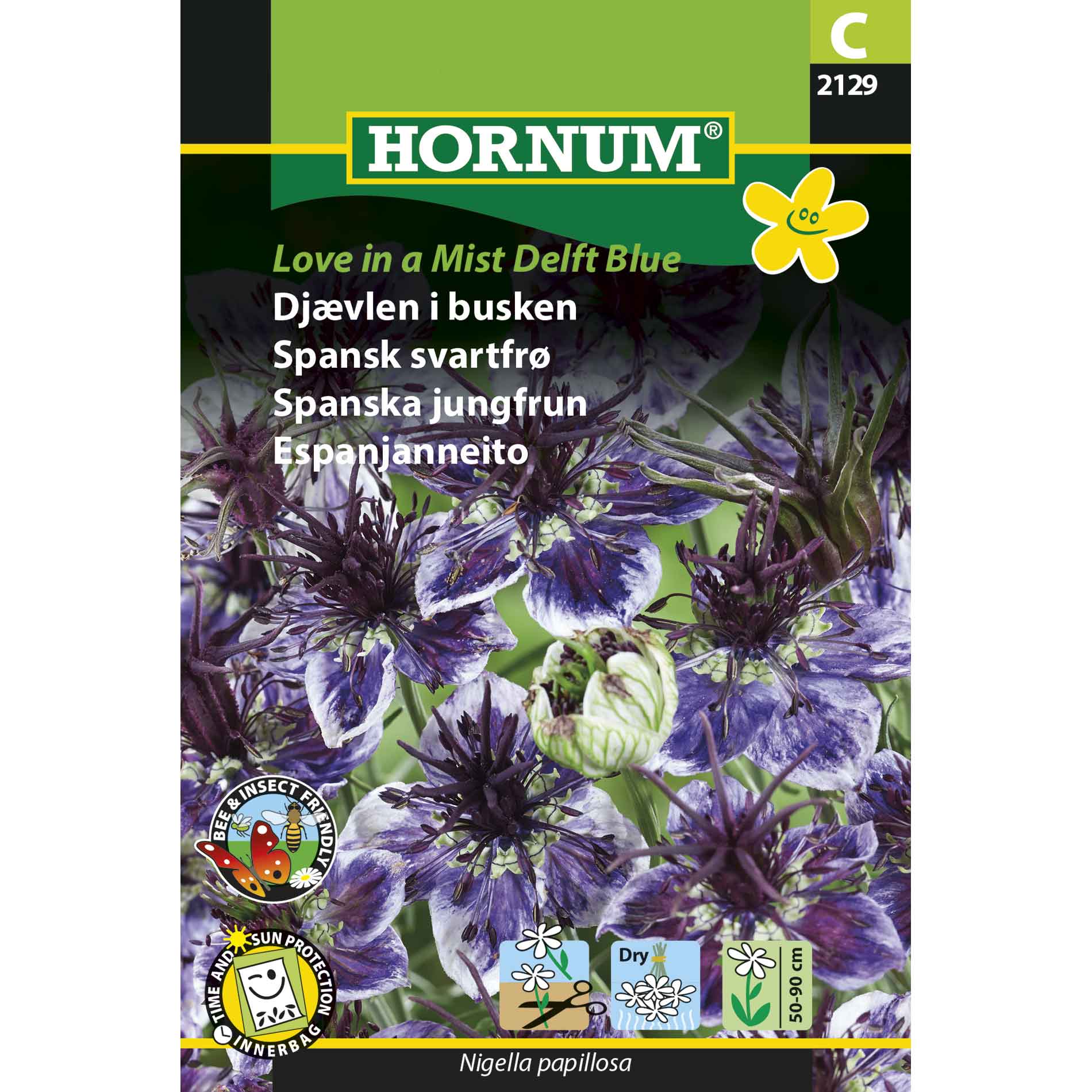 The Devil in the Bush Love in a Mist Delft Blue