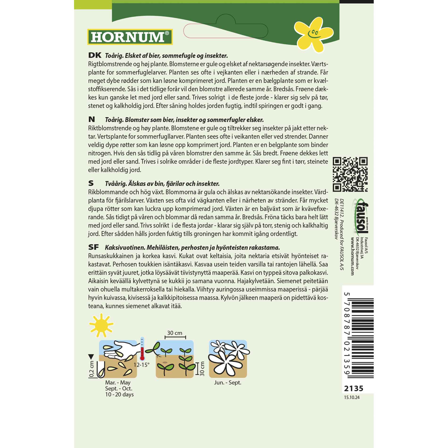 Gröngödsel Stenklöver, Mark-Yellow