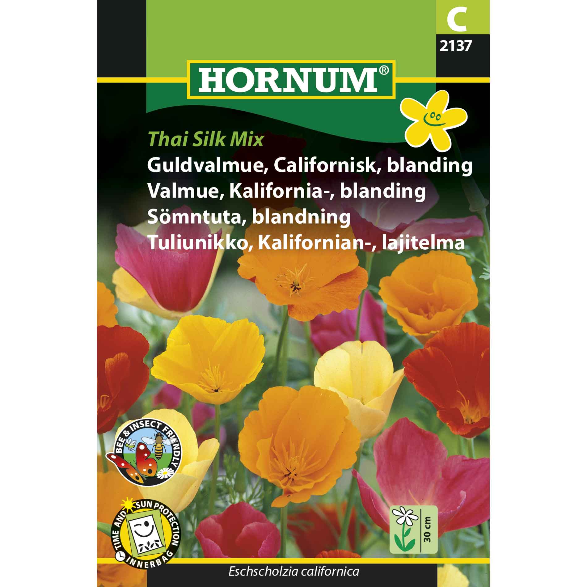 Golden Poppy, Californian, Thai Silk Mixed