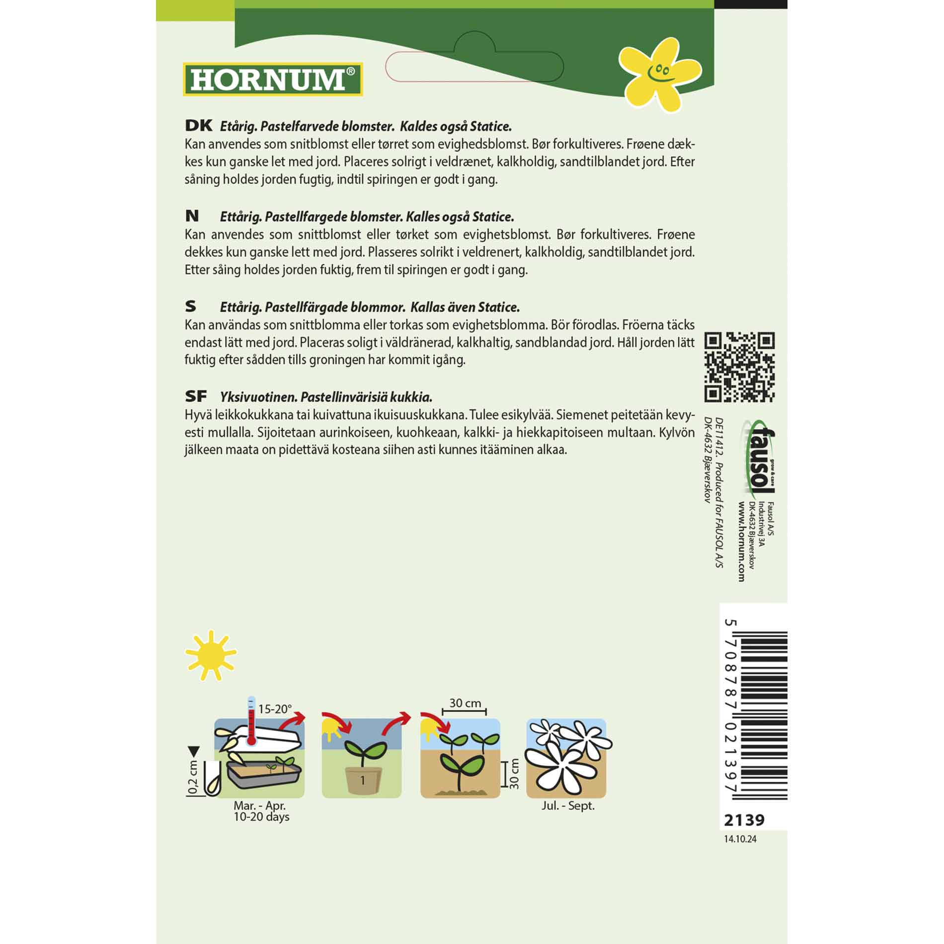 Hindebæk, Winged, Pastel Mix