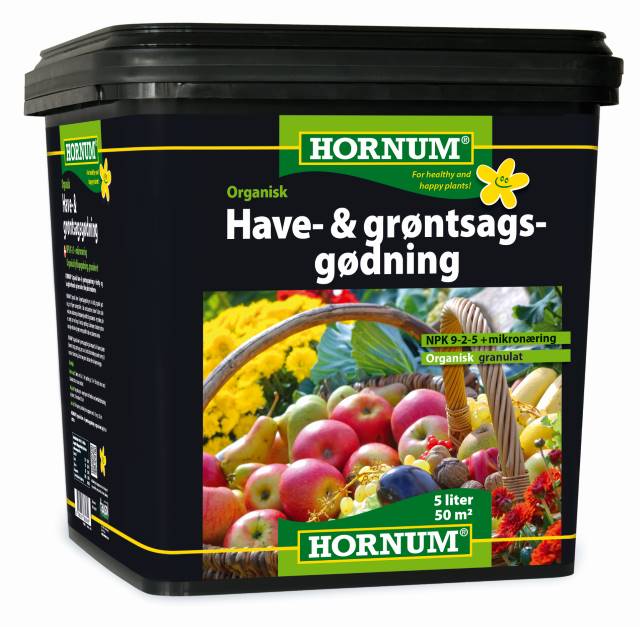 Trädgårds- och grönsaksgödsel - ekologisk 5L