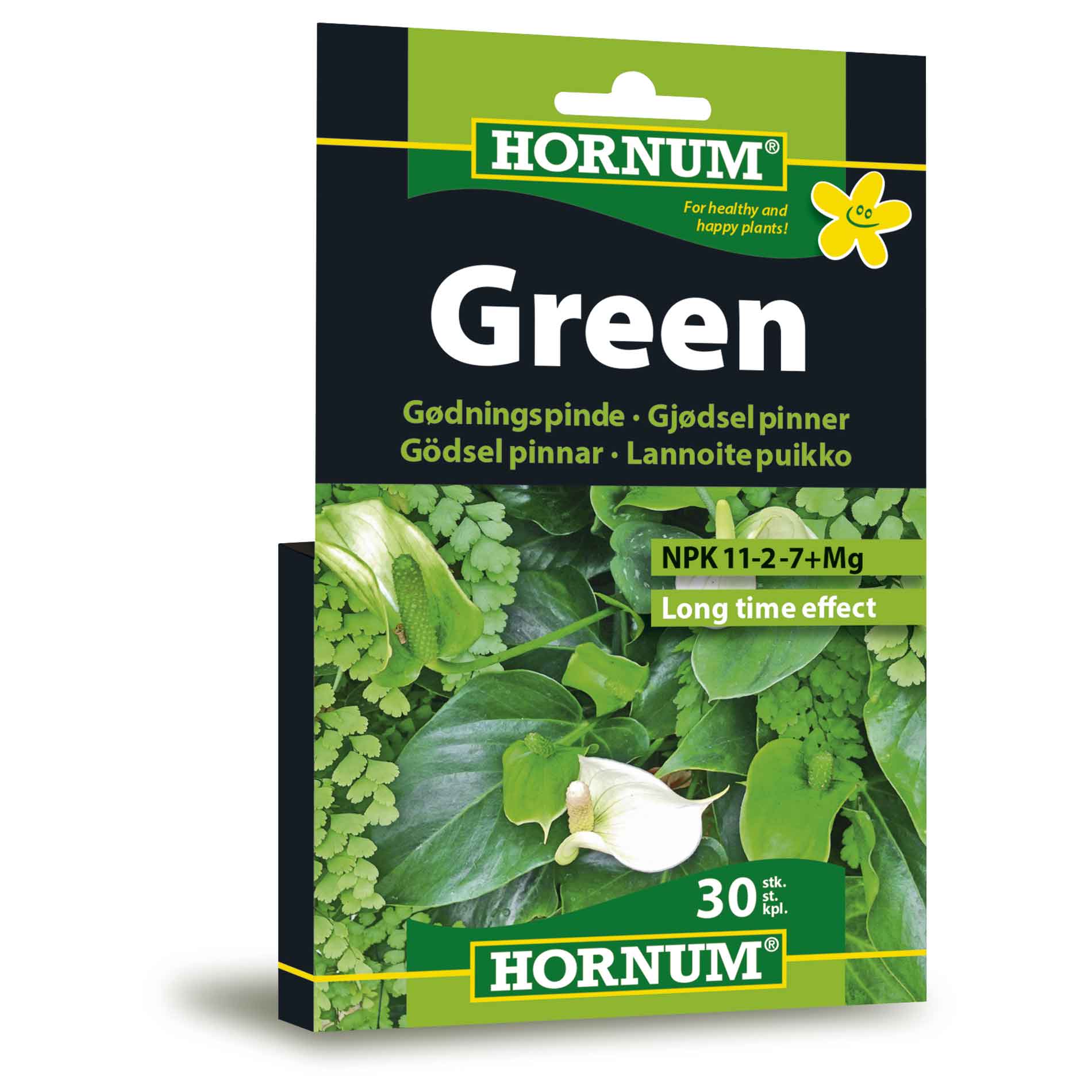 HORNUM Goedningspinde - groenne planter, BD 30 stk.