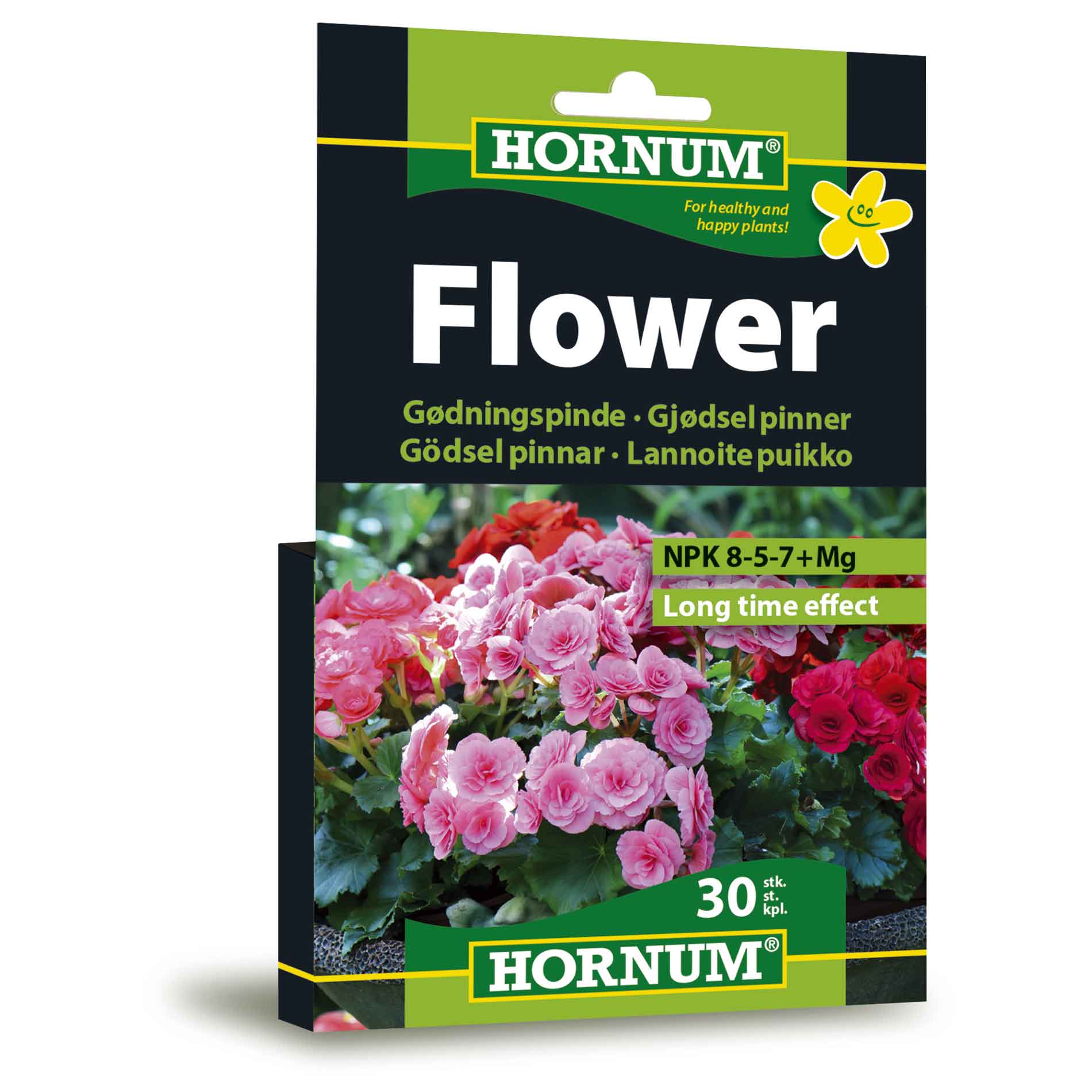 HORNUM Goedningspinde - blomst. planter, BD 30 stk.