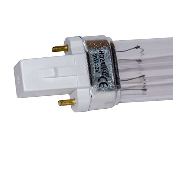 HQ2 UV-C Tube 12v. PL-S 9 W LÅG SPÄNNING
