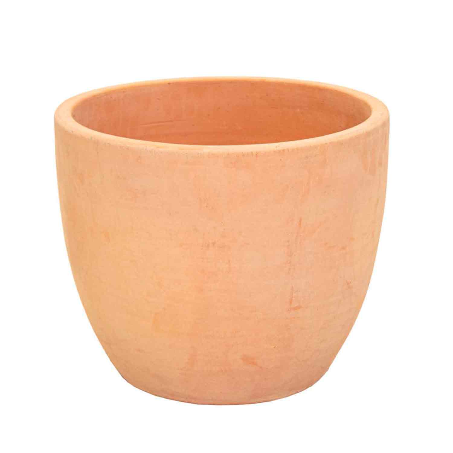 Whitewash Egg Pot D26H21