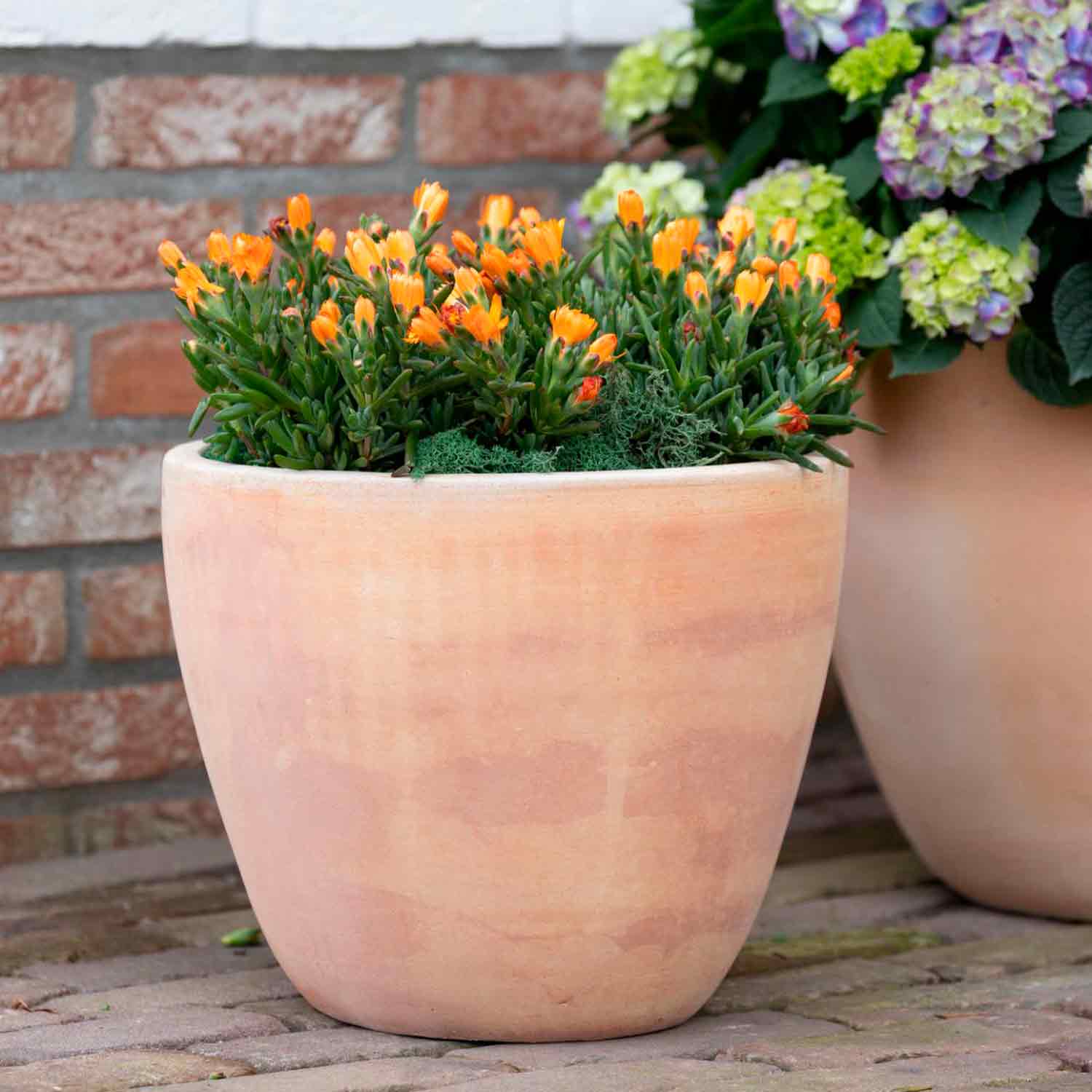 Whitewash Egg Pot D40H33