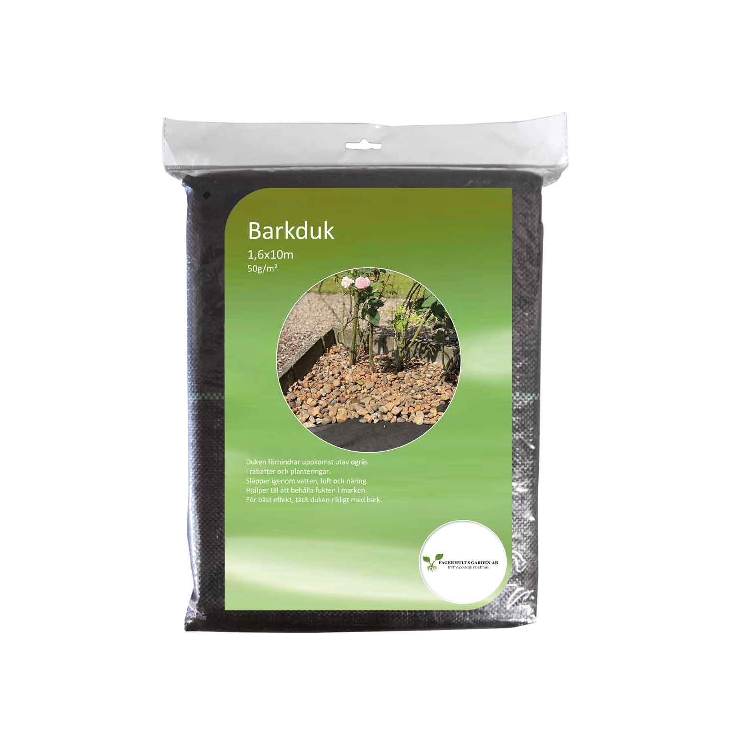 Barkdug 1,6 x 10m 50g/m2