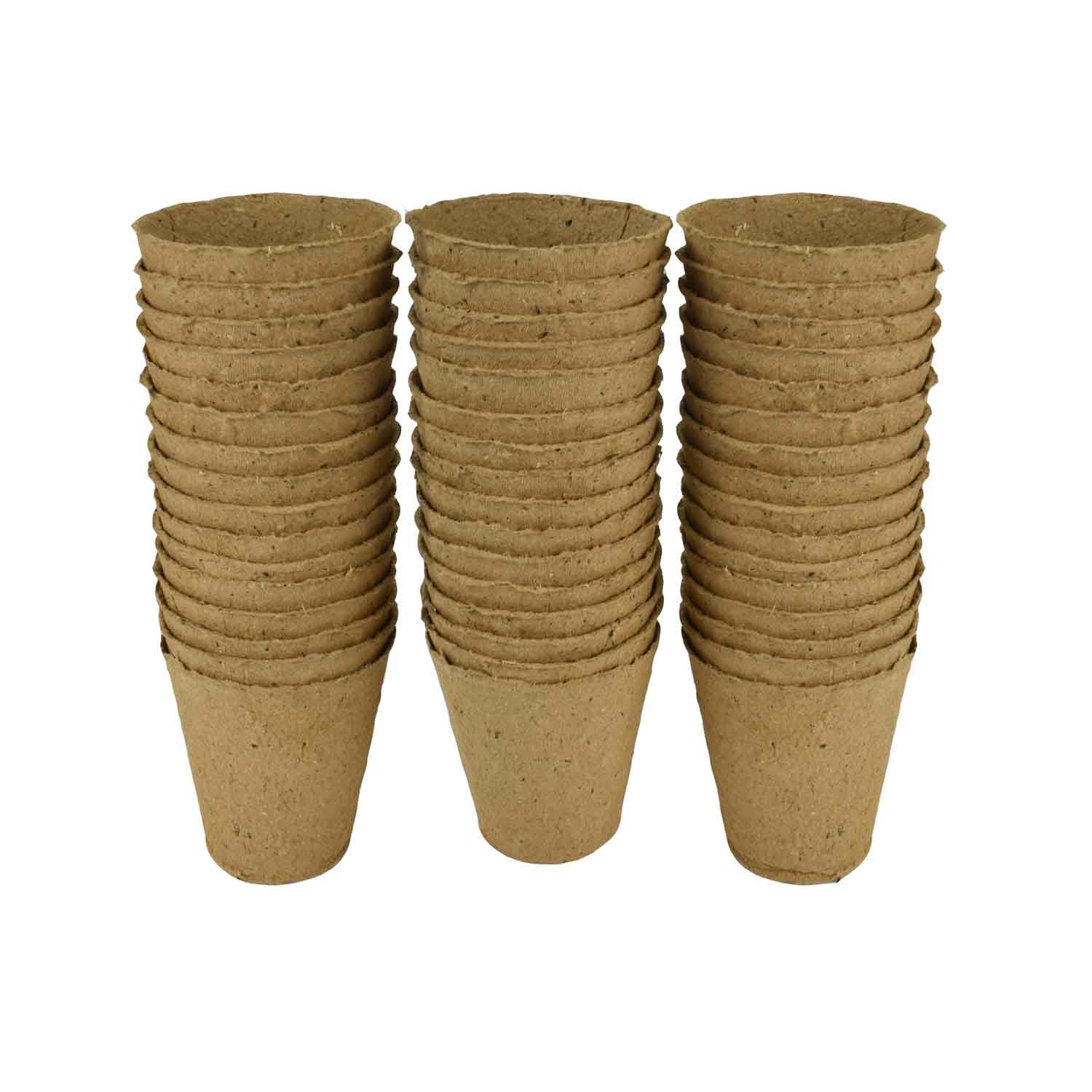 Fiberkrukor - Runda 8cm - 48pk