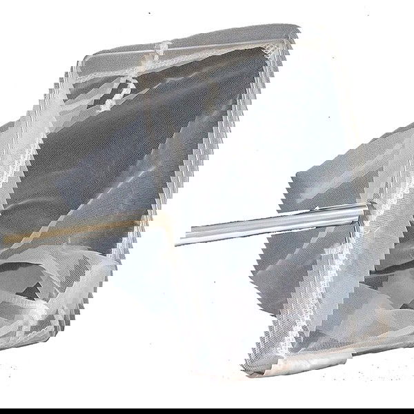 Fisknät i aluminium. 1 meter. finmaskigt
