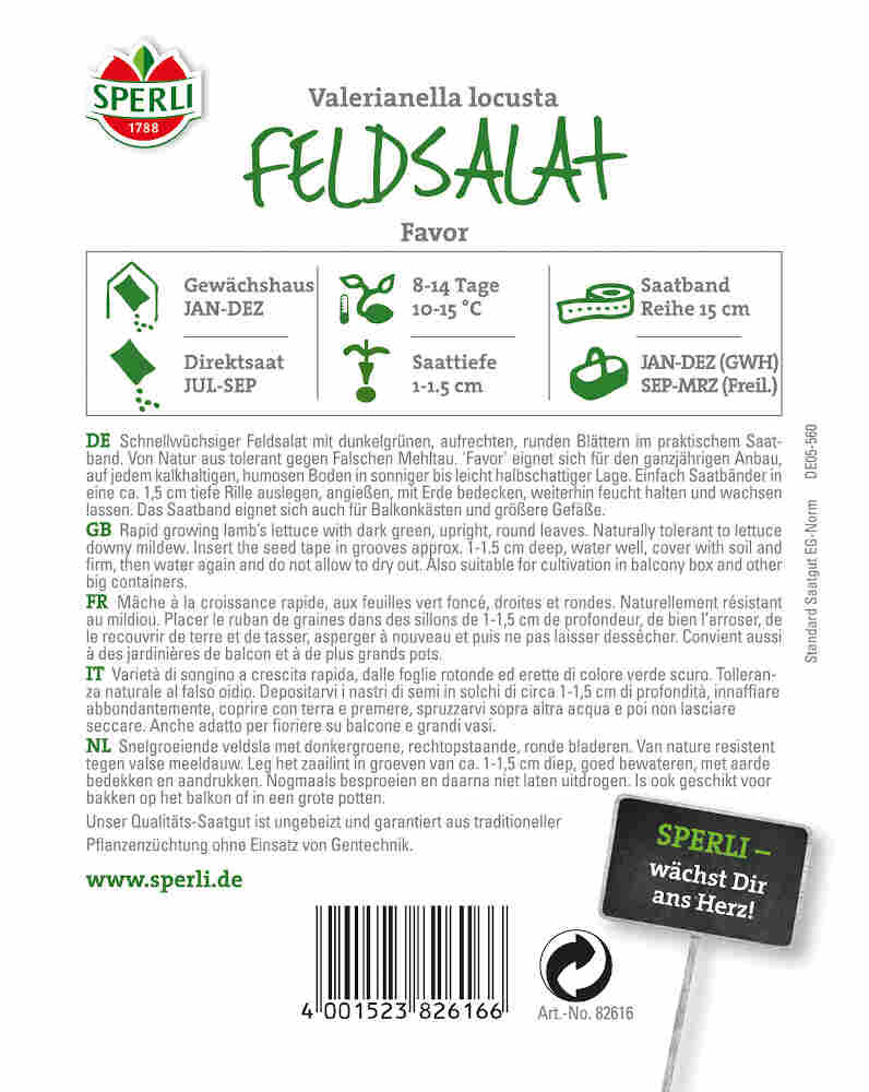 Field lettuce seeds Elan