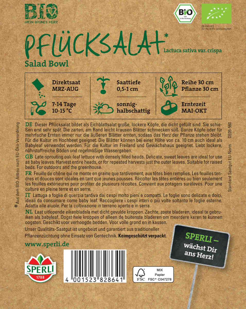 Pickled lettuce seeds - Organic, green