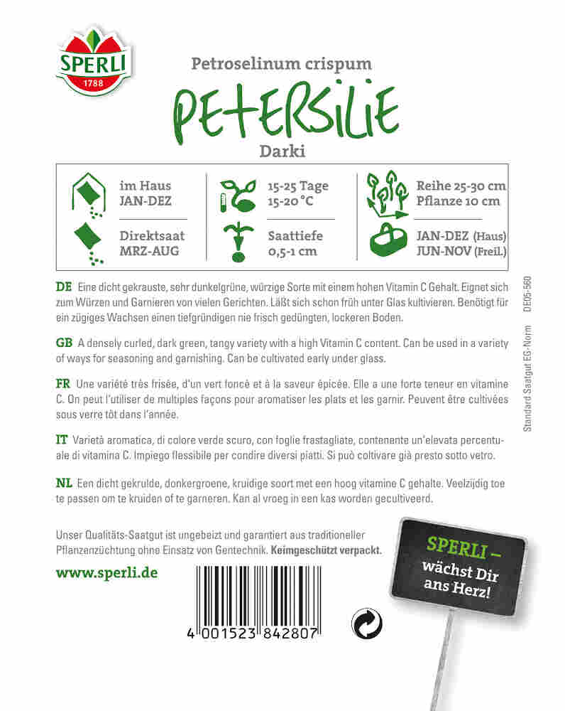 Parsley seeds Darki - Sperli