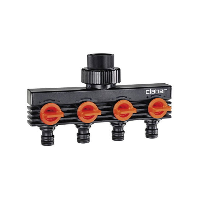 Claber 3/4" connection with 4 outlets