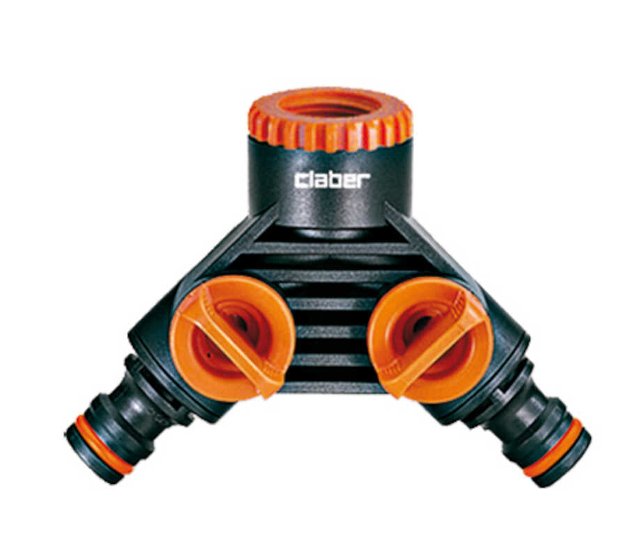 Claber 2-vejs Y-stykke BL Pakning 1/2" - 3/4"