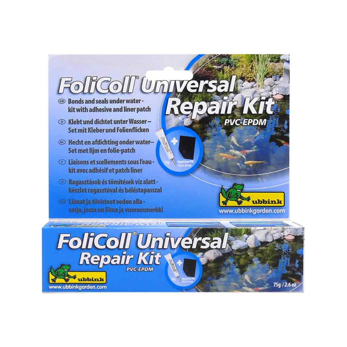 Rep. sæt EPDM+PVC folie 12,5x25 +lim