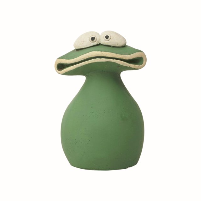 Brady frog green D11.5 H17.5
