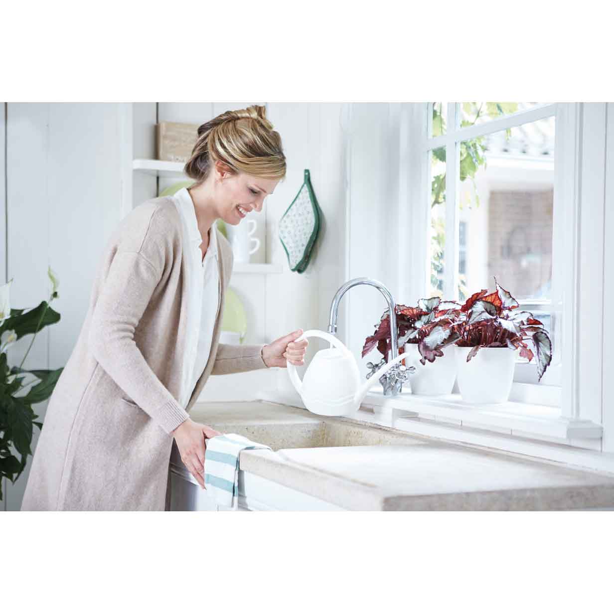 aquarius w atering can 3,5l w hite