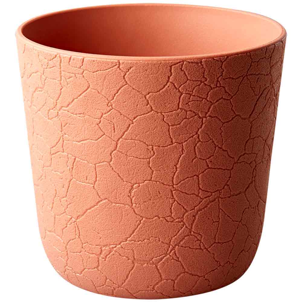 GAIA PL CRACKLED POETIC 14 TERRACOTTA 13.6 x 13.6 x 13.1