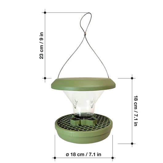 Bird Feeder Smart Birds Geneva light green