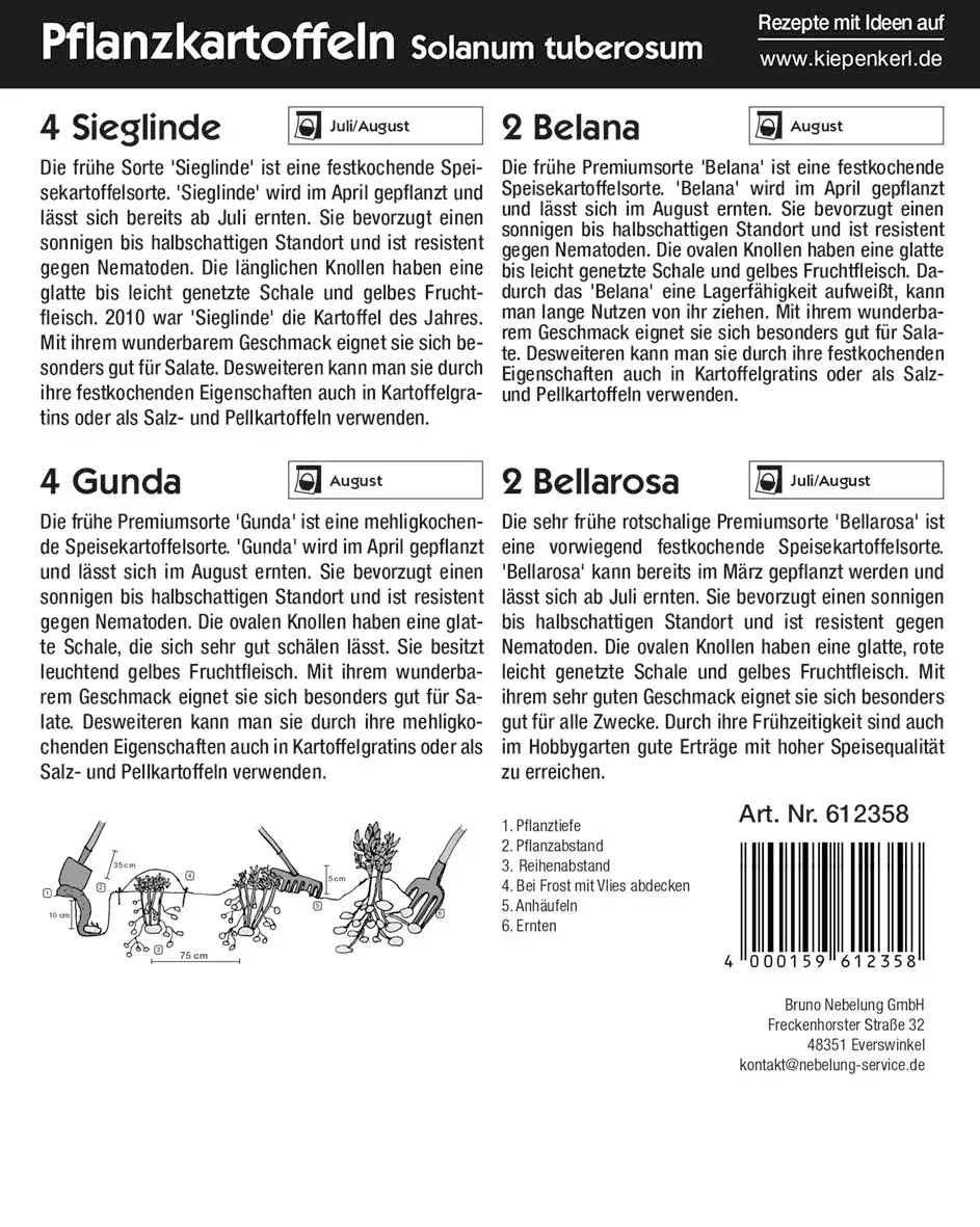 Kartoffel-Quartett Grillkartoffeln