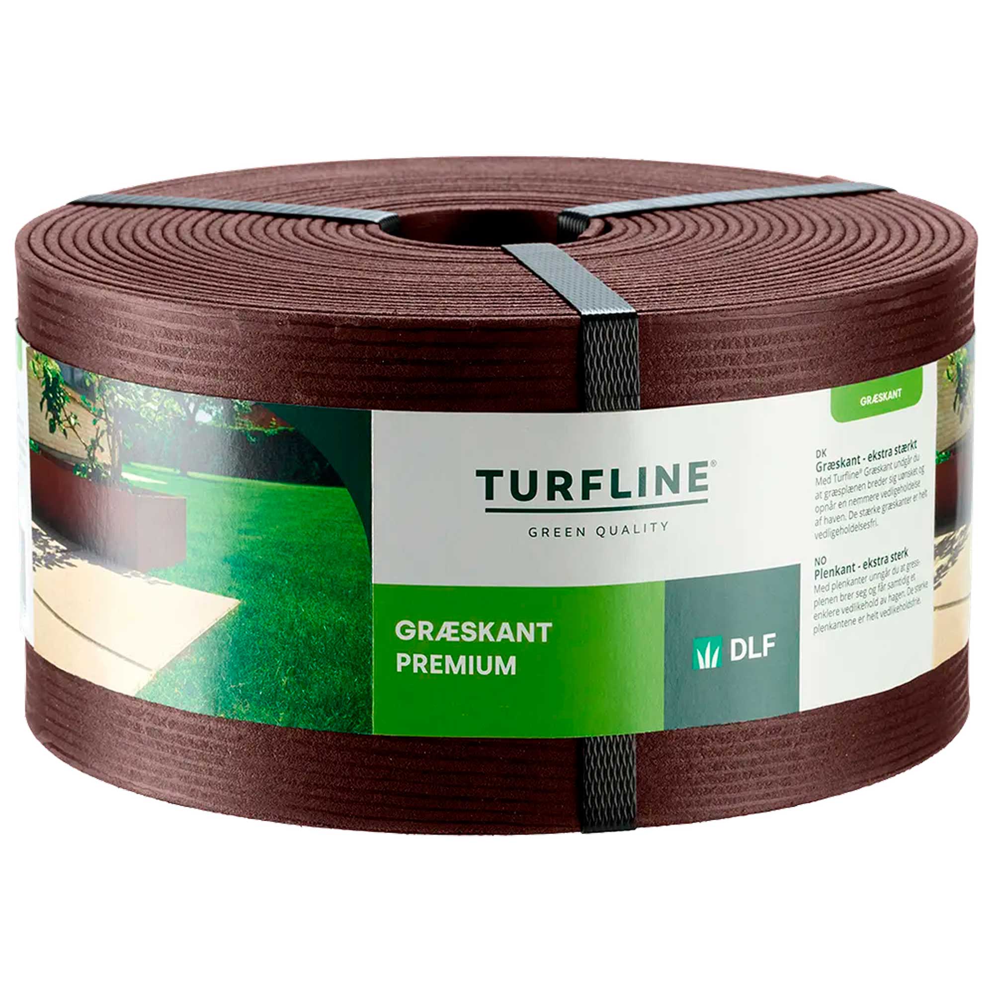 Turfline Græskant Premium, brun 8m/12,5cm/3 mm