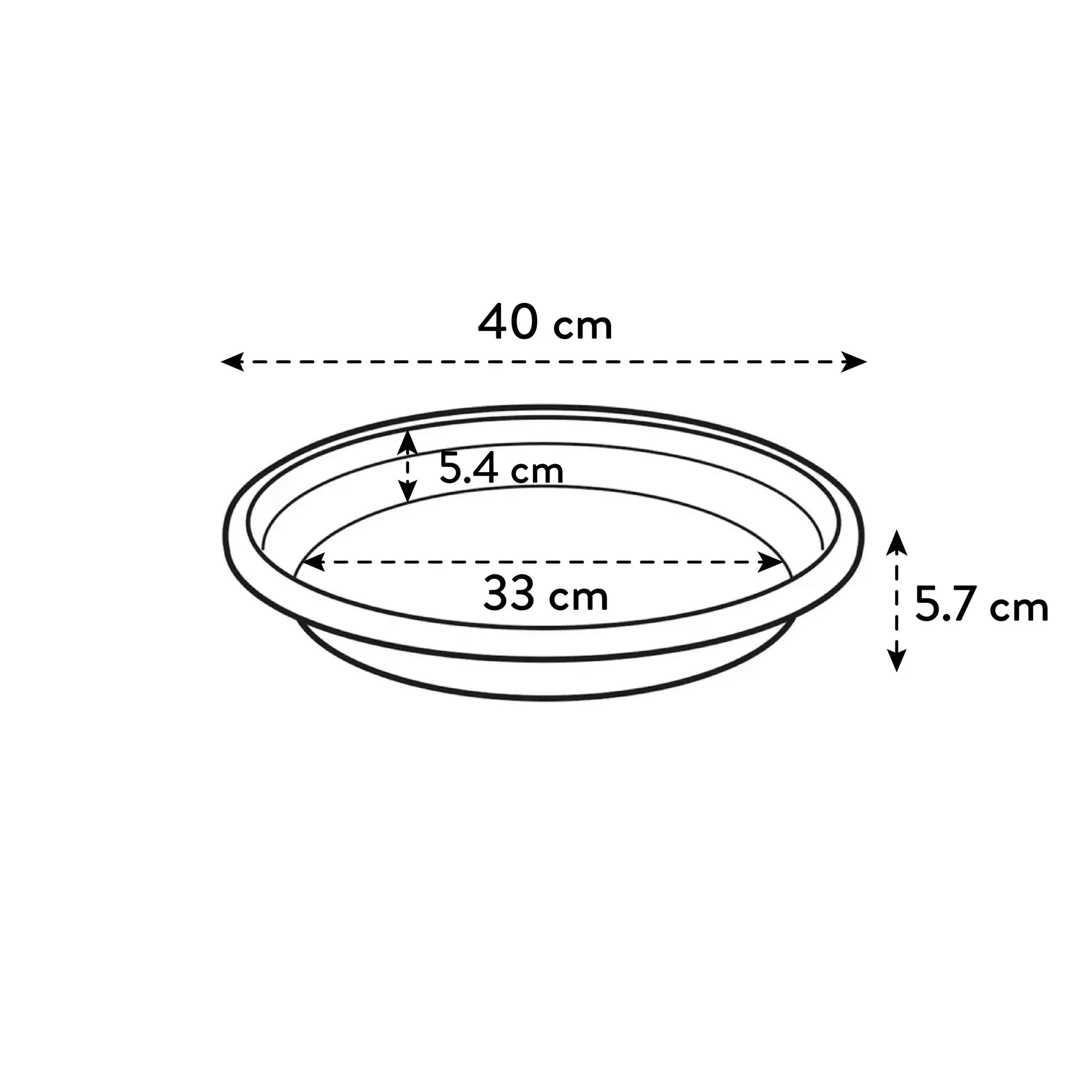 universal saucer round 40 anthracite